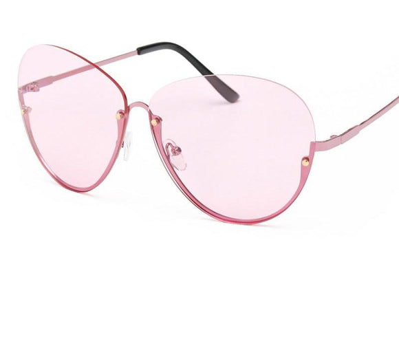 ROYAL GIRL New Women Metal Half Frame Glasses Fashion Brand Designer Sun Glasses UV400 ss181 - Shop Cali & Cole