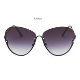 ROYAL GIRL New Women Metal Half Frame Glasses Fashion Brand Designer Sun Glasses UV400 ss181 - Shop Cali & Cole