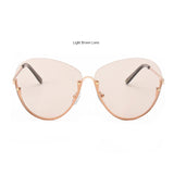 ROYAL GIRL New Women Metal Half Frame Glasses Fashion Brand Designer Sun Glasses UV400 ss181 - Shop Cali & Cole