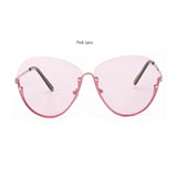 ROYAL GIRL New Women Metal Half Frame Glasses Fashion Brand Designer Sun Glasses UV400 ss181 - Shop Cali & Cole