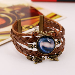 Women Multilayer Weave Bracelet Universe Galaxy Gem Wristband Gift - Shop Cali & Cole
