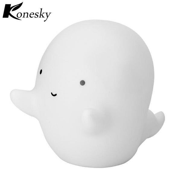 Halloween Ghost LED Night Light Blue Beside Table Lamp Battery Included for Baby Child Bedroom Hallowmas Lighting Decor Gift - Shop Cali & Cole