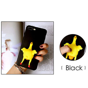 Squishy Chicken Phone Cases for iPhone 7 6 6s plus Case 3D Cute Soft Silicone Funny Chicken Laying Egg - Shop Cali & Cole