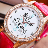 PICK YOUR BAND COLOR: Follow Your Dreams Wrist Watch