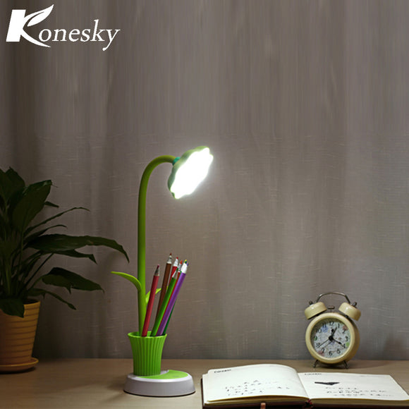 Led Desk Lamps with Pencil Holder Stepless Dimming Reading USB Table Lamps for Living Room Bedroom Contemporary Desktops Light - Shop Cali & Cole