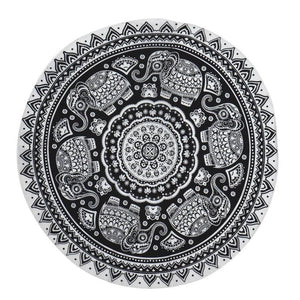 Round Hippie Tapestry Beach Throw Roundie Mandala Towel Yoga Mat - Shop Cali & Cole