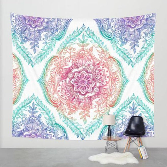 Hippie Tapestry Beach Throw Roundie Mandala Towel Yoga Mat Bohemian Featur - Shop Cali & Cole