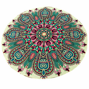 Round Hippie Chiffon Tapestry Beach Throw Towel Yoga Mat Bohemian - Shop Cali & Cole