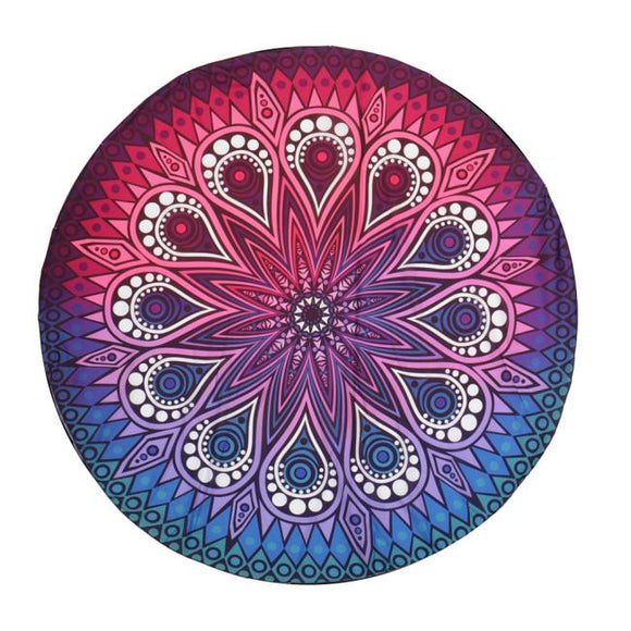 Round Hippie Tapestry Beach Throw Roundie Mandala Towel Yoga Mat - Shop Cali & Cole