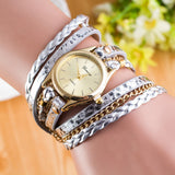 New Fashion Wrap Around Bracelet Watch Synthetic Leather Chain Watch - Shop Cali & Cole