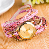 New Fashion Wrap Around Bracelet Watch Synthetic Leather Chain Watch - Shop Cali & Cole