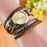 New Fashion Wrap Around Bracelet Watch Synthetic Leather Chain Watch - Shop Cali & Cole