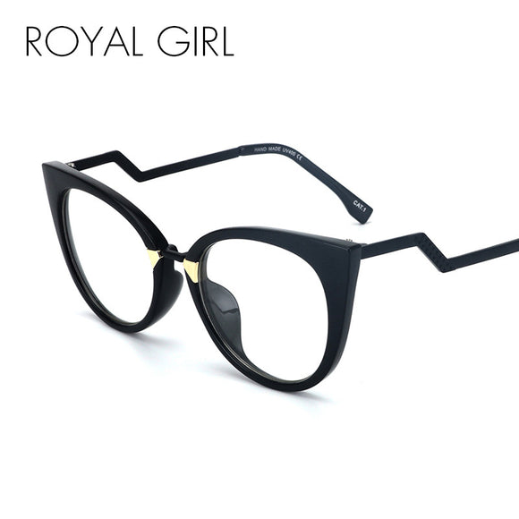 ROYAL GIRL Vintage Clear Lens Women Cat Eye Eyeglasses Men Metal Frame Eyewear ss588 - Shop Cali & Cole