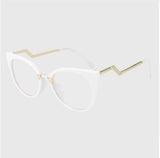 ROYAL GIRL Vintage Clear Lens Women Cat Eye Eyeglasses Men Metal Frame Eyewear ss588 - Shop Cali & Cole