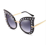 Fashion Cat Eye Sunglasses Women Brand Designer Pearl Decoration Frame Oversize Rivet Shades ss069 - Shop Cali & Cole