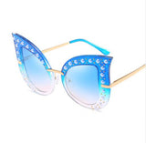 Fashion Cat Eye Sunglasses Women Brand Designer Pearl Decoration Frame Oversize Rivet Shades ss069 - Shop Cali & Cole