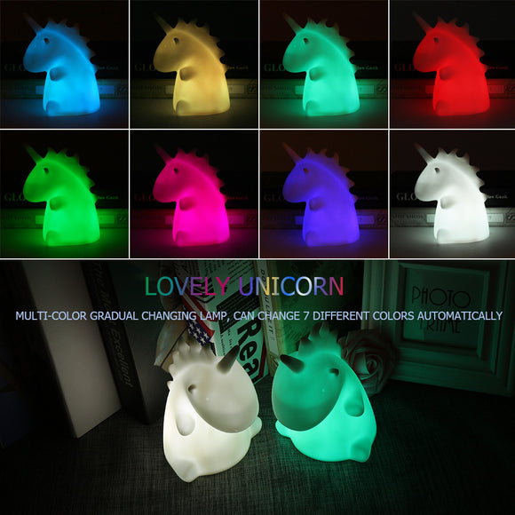 LED Light Cute Cartoon Night Light Kids Bedroom Unicorn Light Home Decoration Lamp Christmas Halloween Gift - Shop Cali & Cole