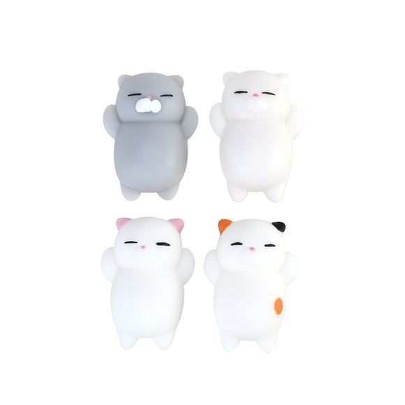 4Pcs Cartoon Kitty Slow Rising Buns Stress Relief Anti-depression Toy - Shop Cali & Cole