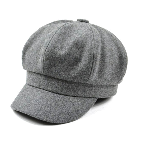Women's French Beret Hat Newsboy Cabbie Beret Cap Cloche Woolen Painter Visor Hats for Autumn Winter - Shop Cali & Cole
