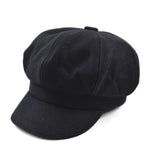Women's French Beret Hat Newsboy Cabbie Beret Cap Cloche Woolen Painter Visor Hats for Autumn Winter - Shop Cali & Cole
