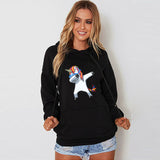 Women Long Sleeve Hooded Unicorn Print Hoodies Sweatshirt Pullover Tops - Shop Cali & Cole
