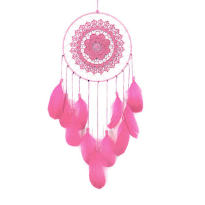 Handmade Lace Dream Catcher Feather Bead Hanging Decoration Ornament Gift - Shop Cali & Cole